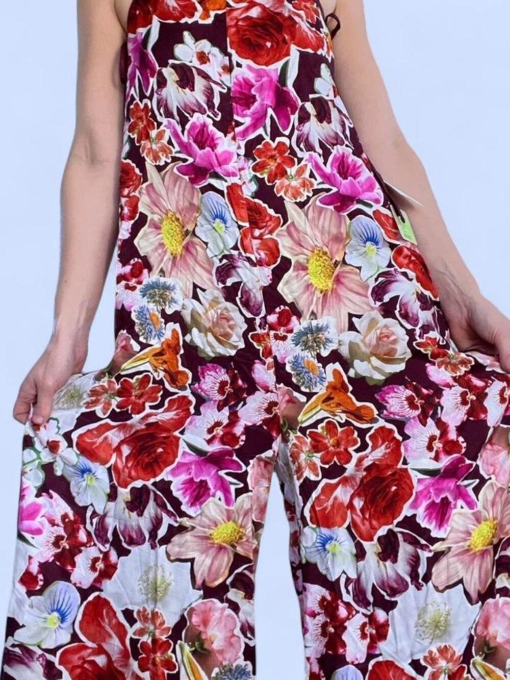 Anthropologie Split Wide Leg Jumpsuit